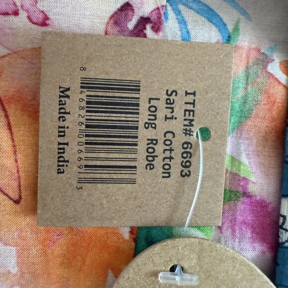 Art Studio Kimono Robe Patchwork Boho India Reversible Floral Oversized - Picture 3 of 13